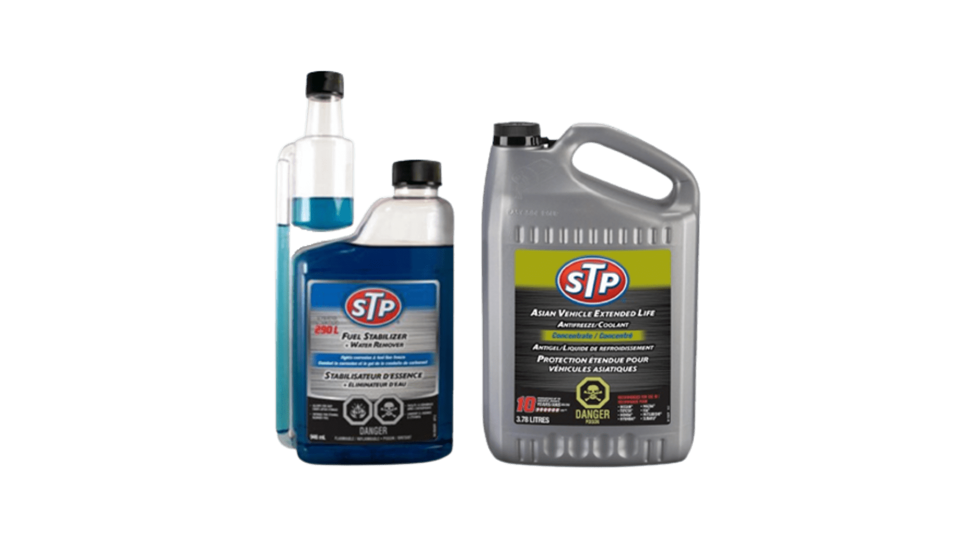 Stabilisateur de carburant STP® + décapant d'eau - Recochem